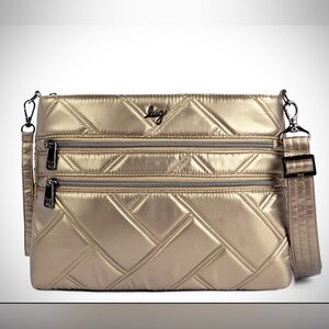 Dazzle SE Crossbody Bag.Metallic Walnut.NWT